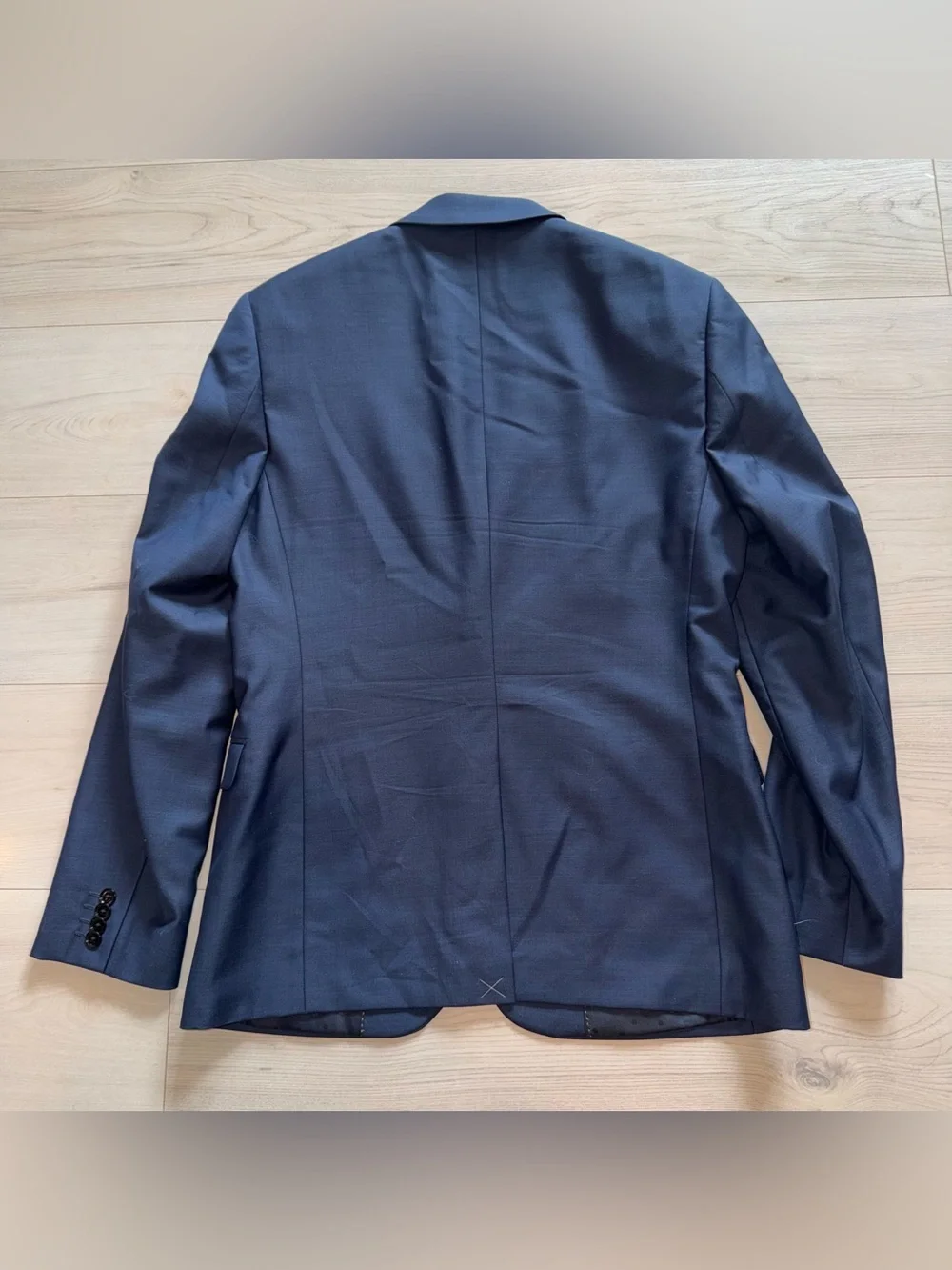 Express Men's Dark Navy Two-Button Blazer